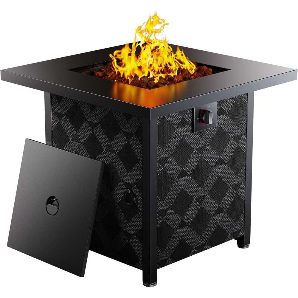 50,000 BTU Propane Gas Fire Pit Table