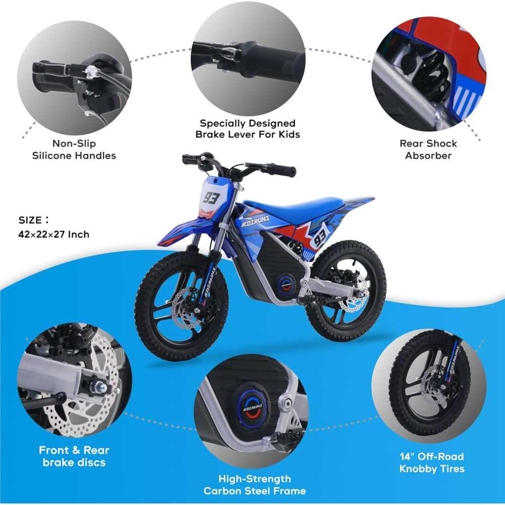 Electric Dirt Bike - High Speed Racing Fun for Kids 3-7 Years, Top-Notch Performance & Safety Features