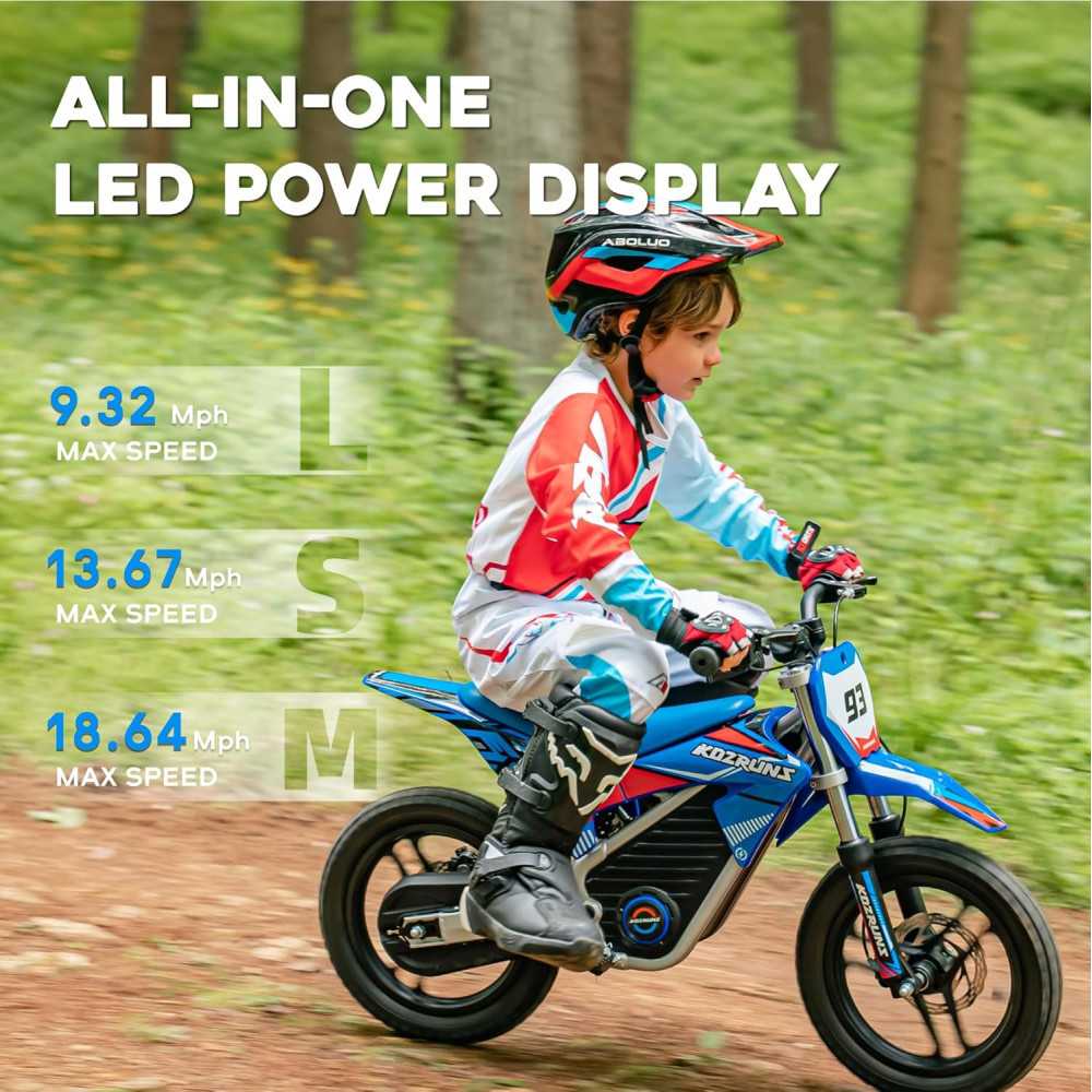 Electric Dirt Bike - High Speed Racing Fun for Kids 3-7 Years, Top-Notch Performance & Safety Features