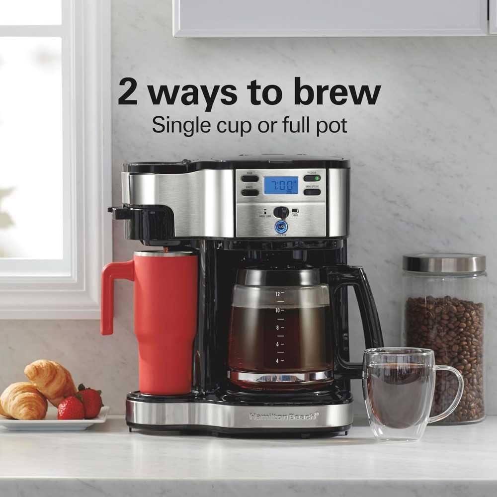 Hamilton Beach 2-Way 12 Cup Programmable Coffee Maker | TekChoice Electronics