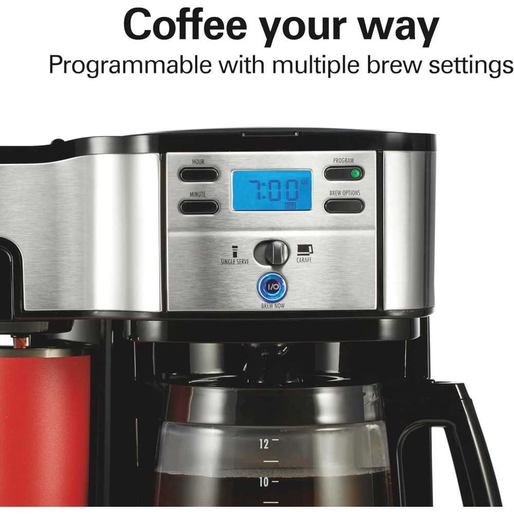 Hamilton Beach 2-Way 12 Cup Programmable Coffee Maker | TekChoice Electronics