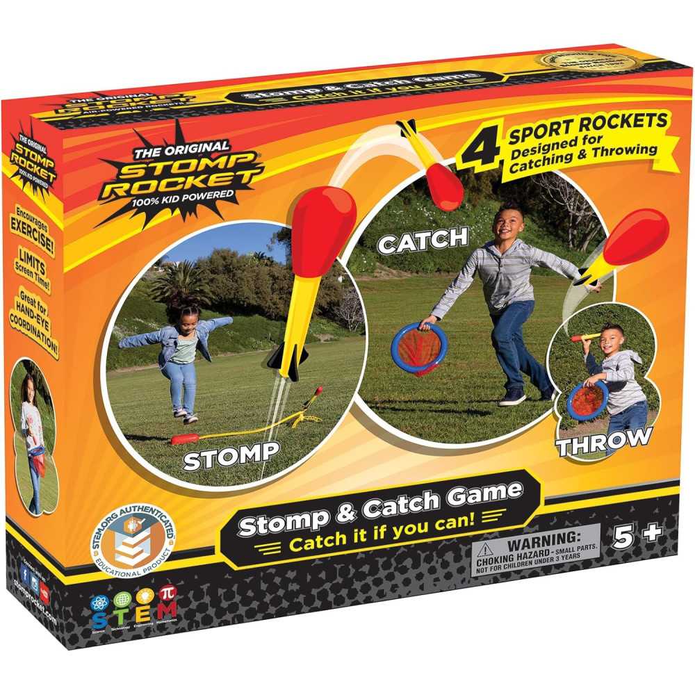 Stomp Rocket Stomp & Catch Rocket Launcher