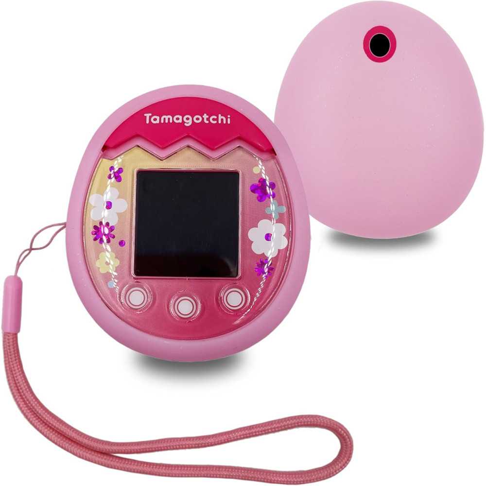 Tamagotchi Pix Stylish w/ Silicone Cover and Lanyard Combo