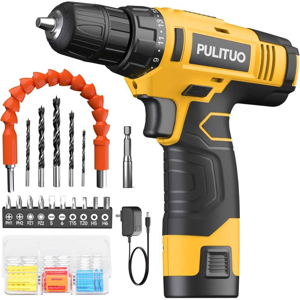 12V Cordless Drill Set: A Complete Power Drill Kit for Home Improvement Tasks