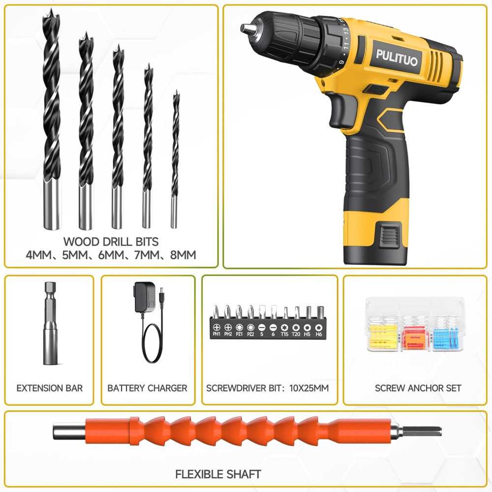 12V Cordless Drill Set: A Complete Power Drill Kit for Home Improvement Tasks