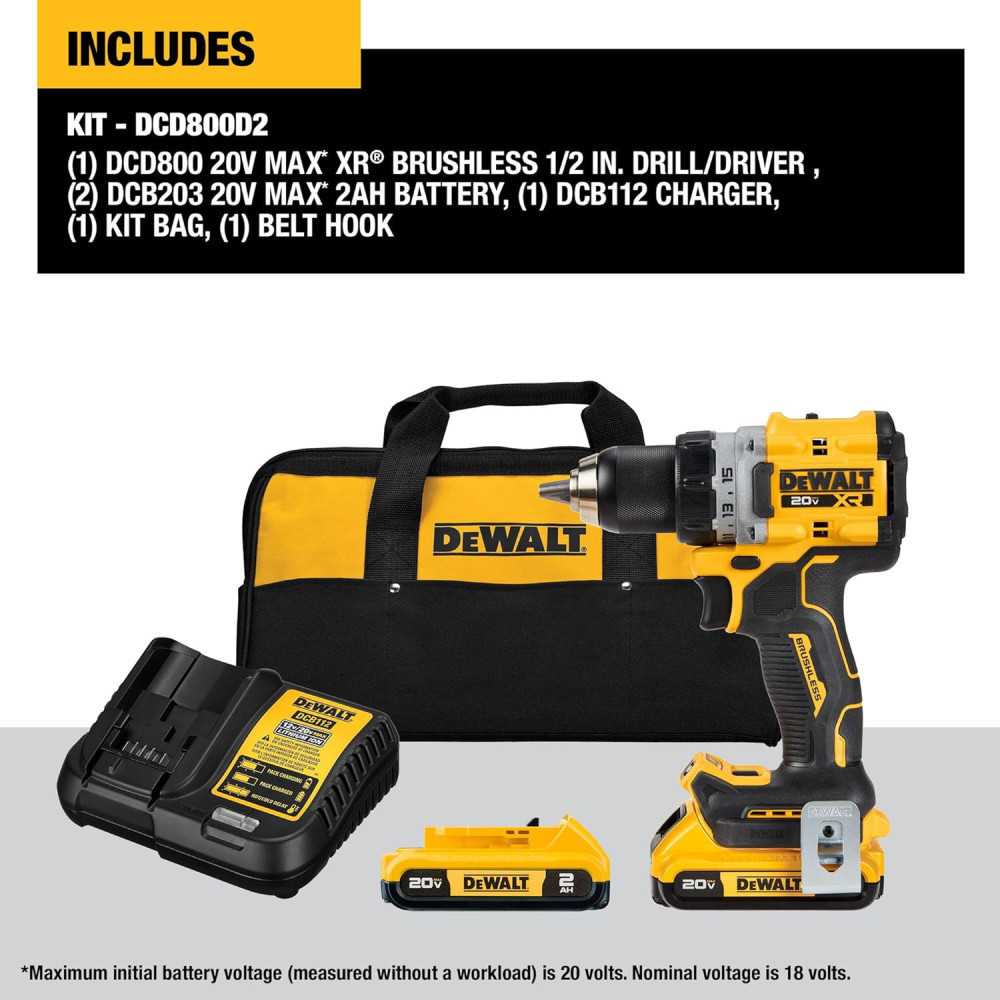 DEWALT 20V MAX XR Cordless Drill/Driver Kit