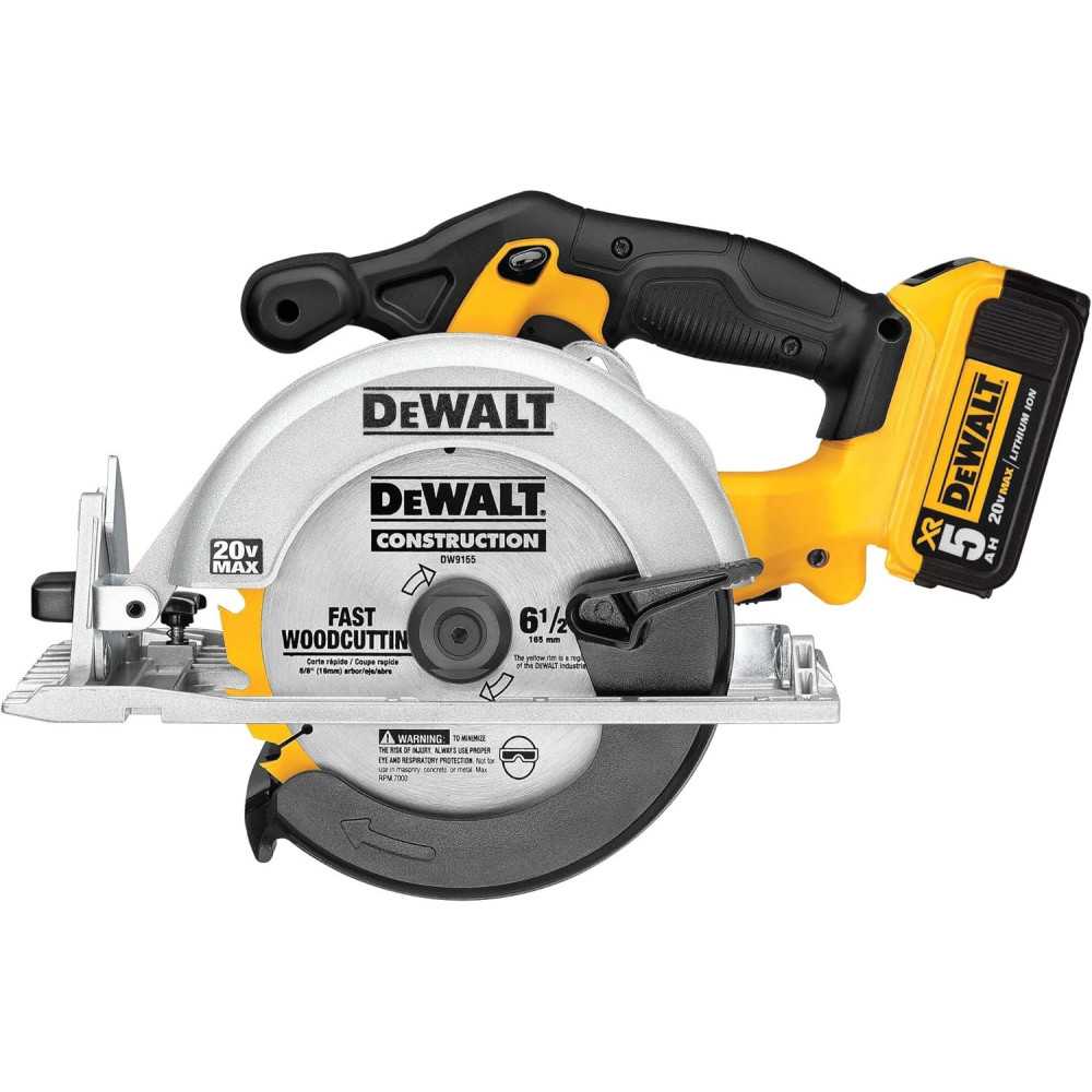 DEWALT 20V MAX Circular Saw Kit w/ 5.0-Ah Battery and Charger