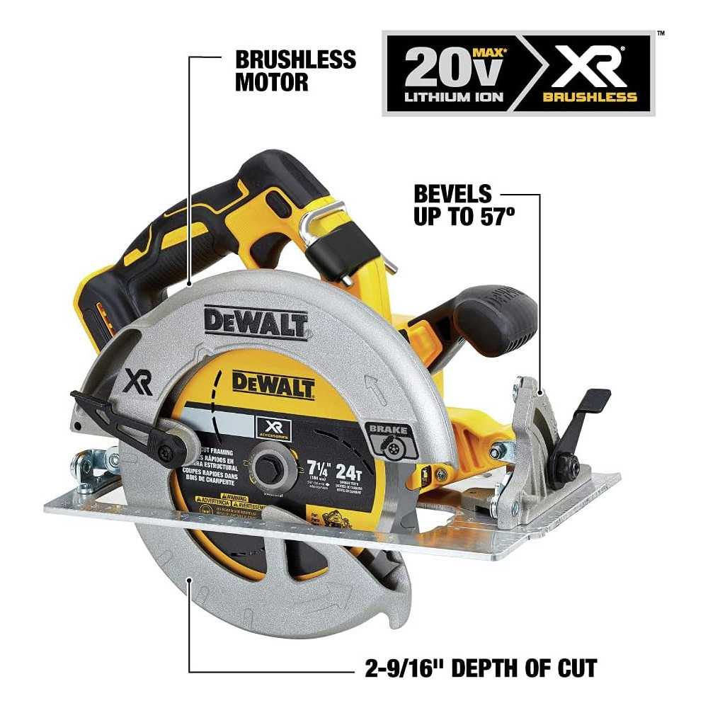 DEWALT 20V MAX 7-1/4-Inch Cordless Circular Saw