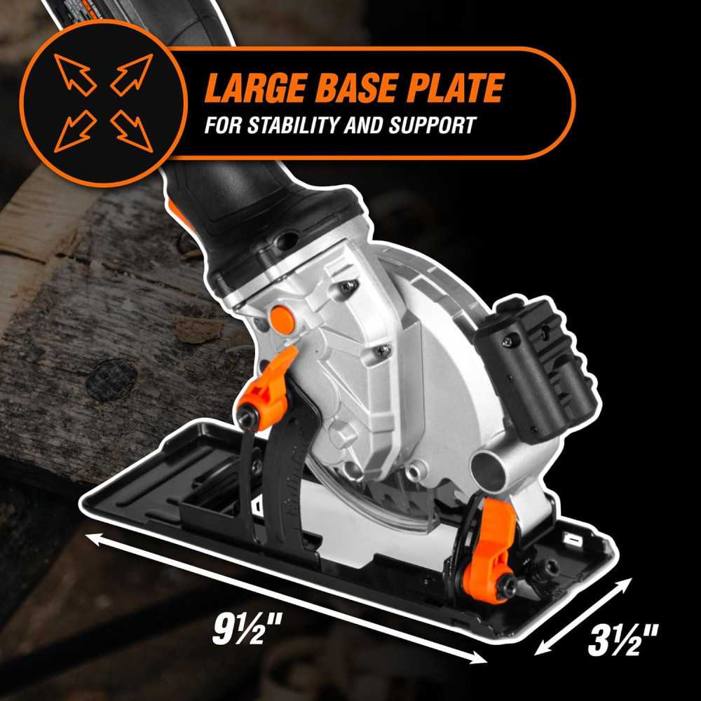 20V Max 4-1/2-Inch Cordless Mini Circular Saw