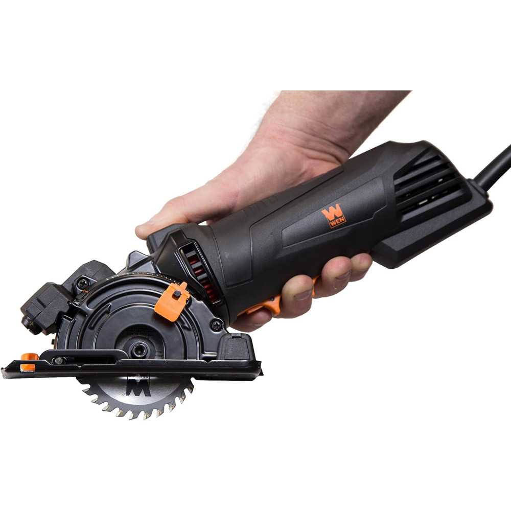 4.2-Amp Plunge Cut Mini Circular Saw w/ Laser Guidance and Blade Options