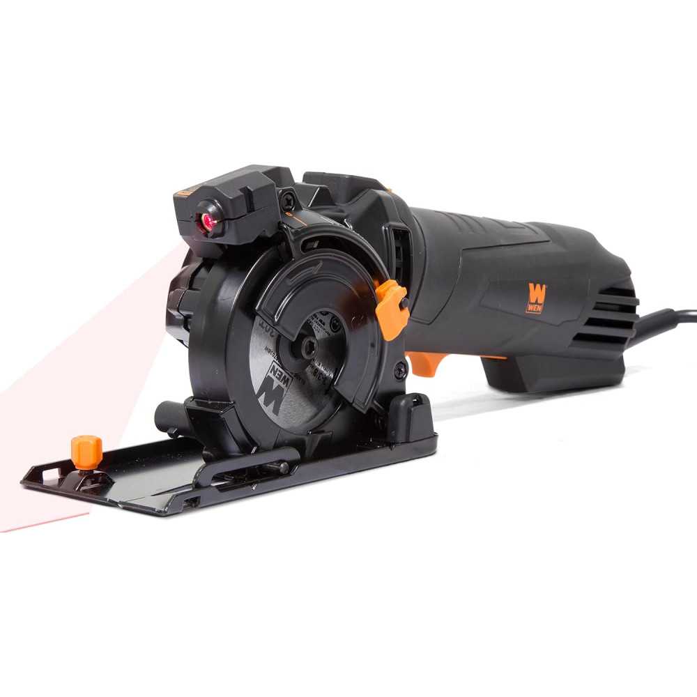 4.2-Amp Plunge Cut Mini Circular Saw w/ Laser Guidance and Blade Options