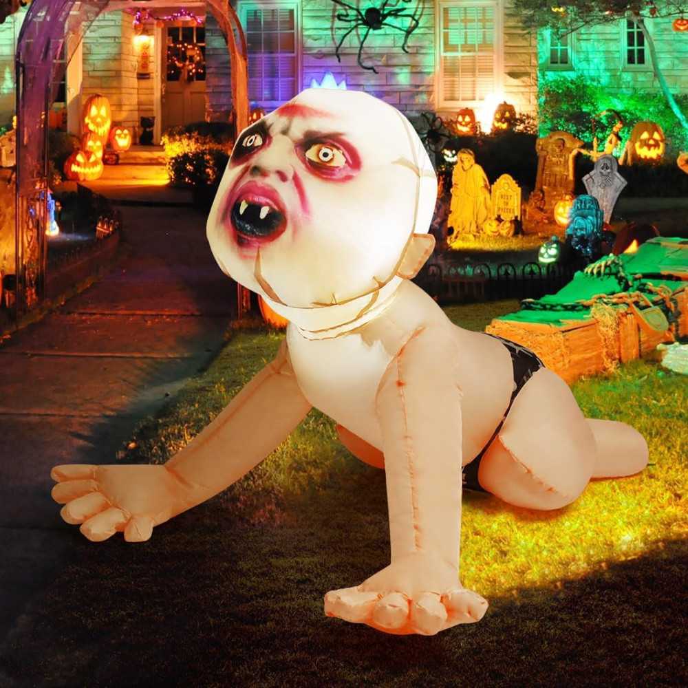 4 FT Halloween Inflatable Zombie Baby Decoration