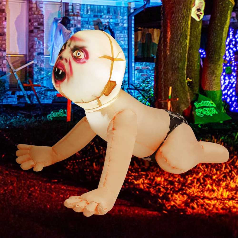 4 FT Halloween Inflatable Zombie Baby Decoration