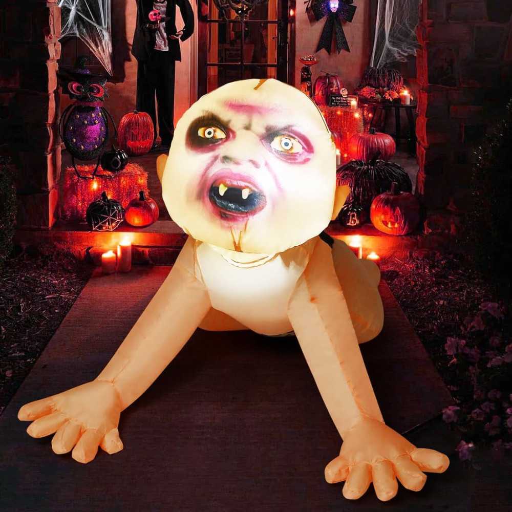 4 FT Halloween Inflatable Zombie Baby Decoration