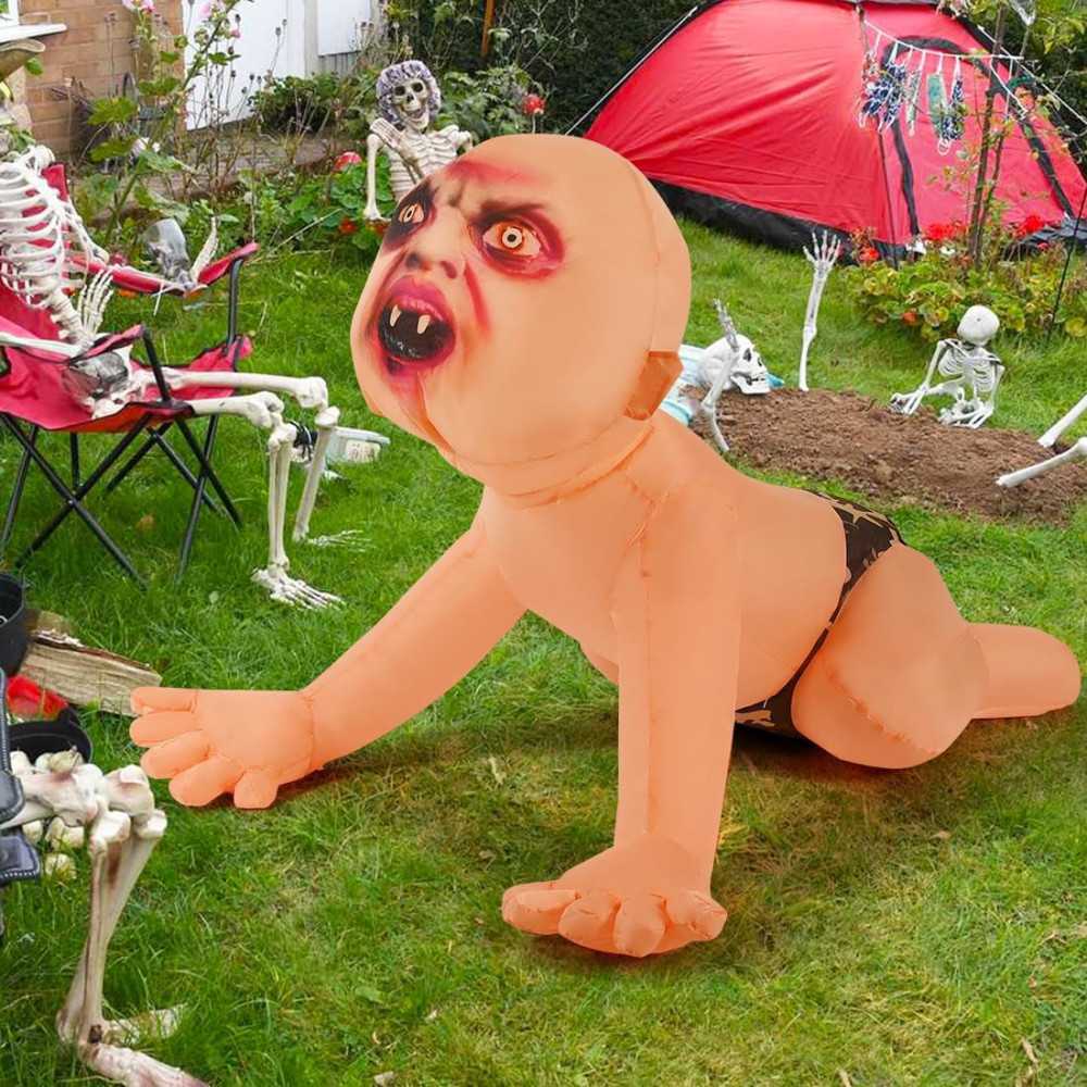 4 FT Halloween Inflatable Zombie Baby Decoration