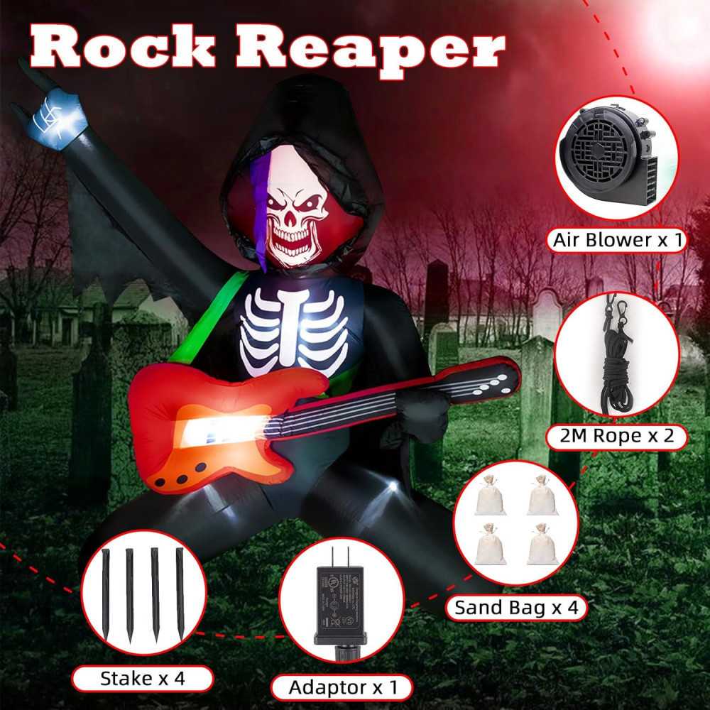 7 FT Grim Reaper Inflatable Halloween Decoration