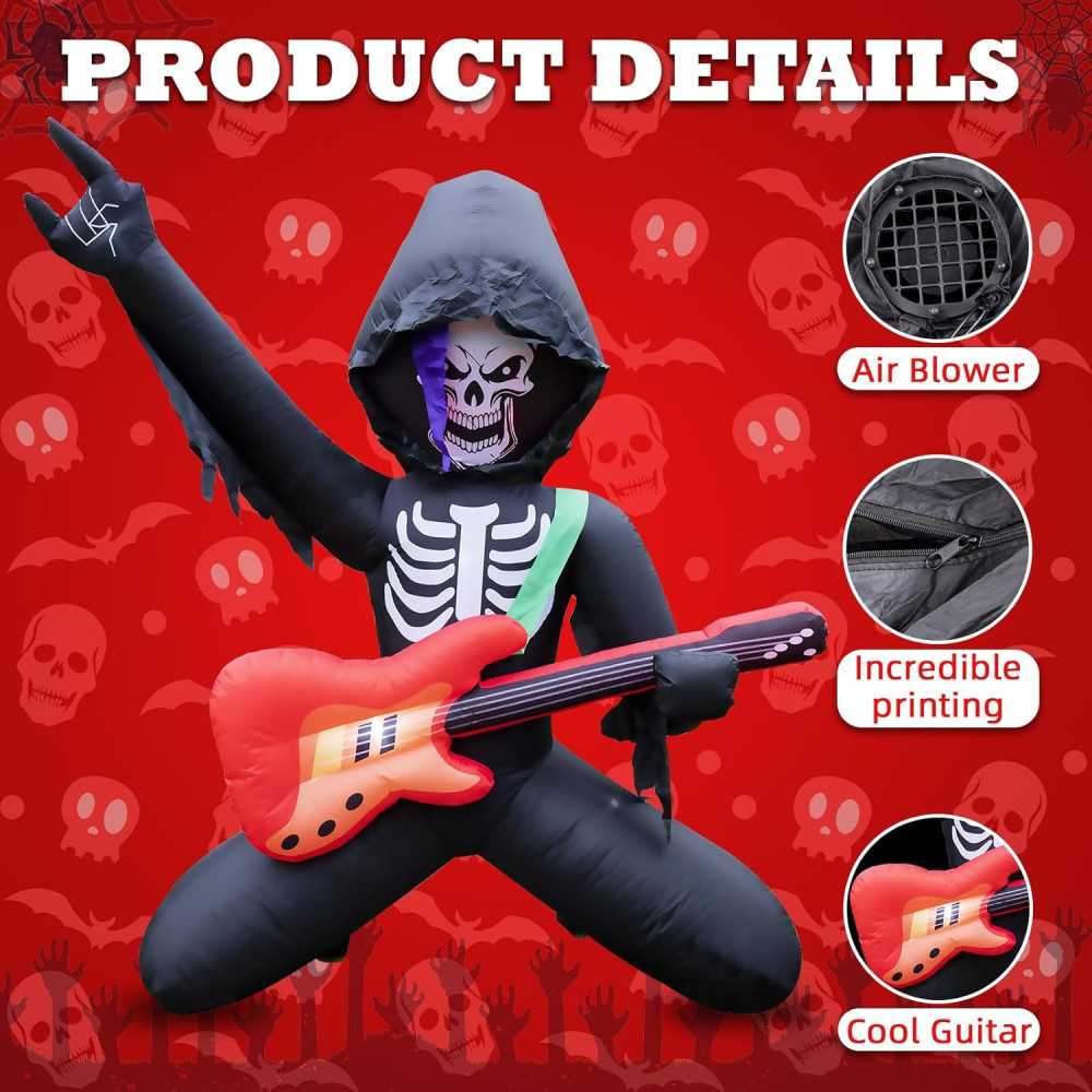 7 FT Grim Reaper Inflatable Halloween Decoration