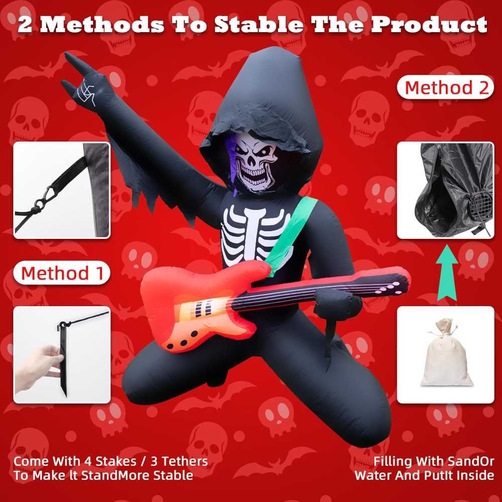 7 FT Grim Reaper Inflatable Halloween Decoration