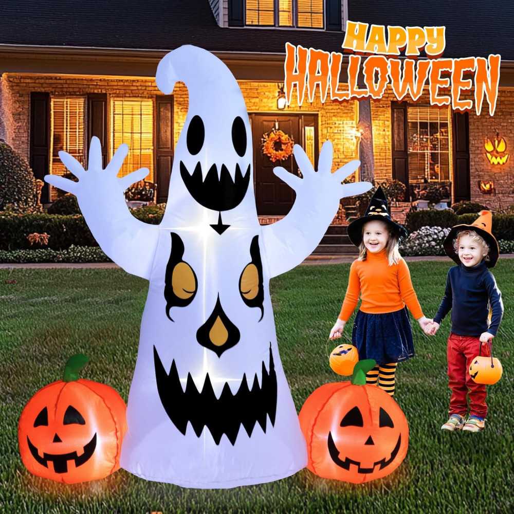 Giant 7.2 FT Halloween Inflatables Decoration w/ Spooky LED Lights