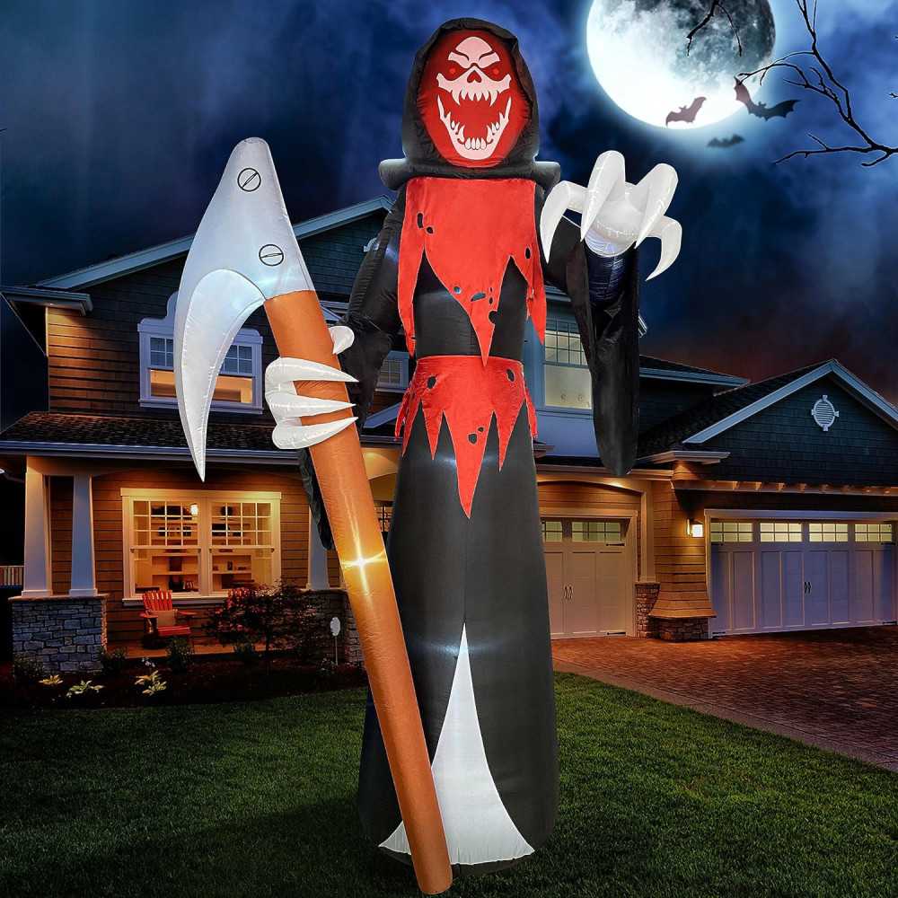 12 FT Blow Up Halloween Inflatables Decoration w/ LED Lights