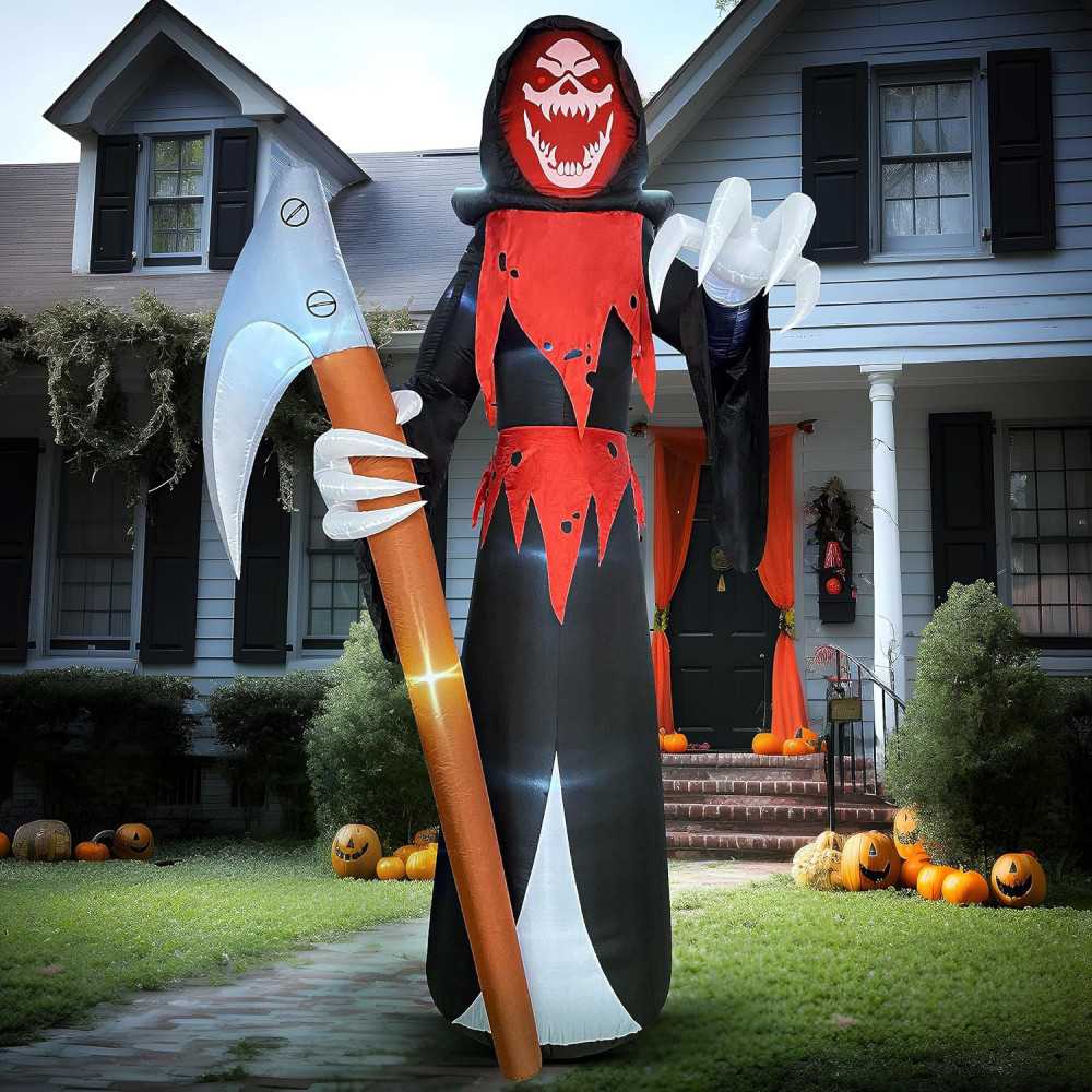 12 FT Blow Up Halloween Inflatables Decoration w/ LED Lights