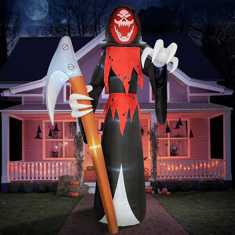 12 FT Blow Up Halloween Inflatables Decoration w/ LED Lights