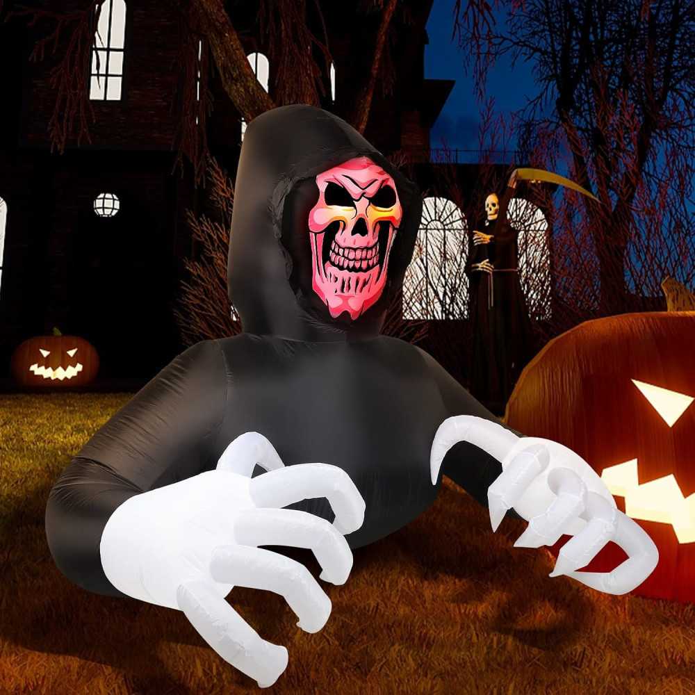 8 FT Halloween Inflatable Grim Reaper Decoration