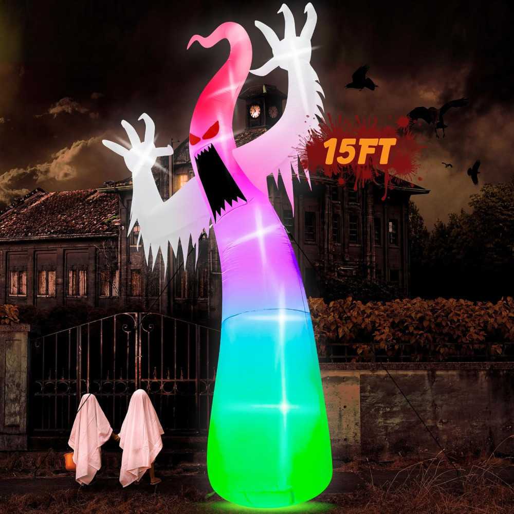 Giant 7.2 FT Halloween Inflatables Decoration w/ Spooky LED Lights