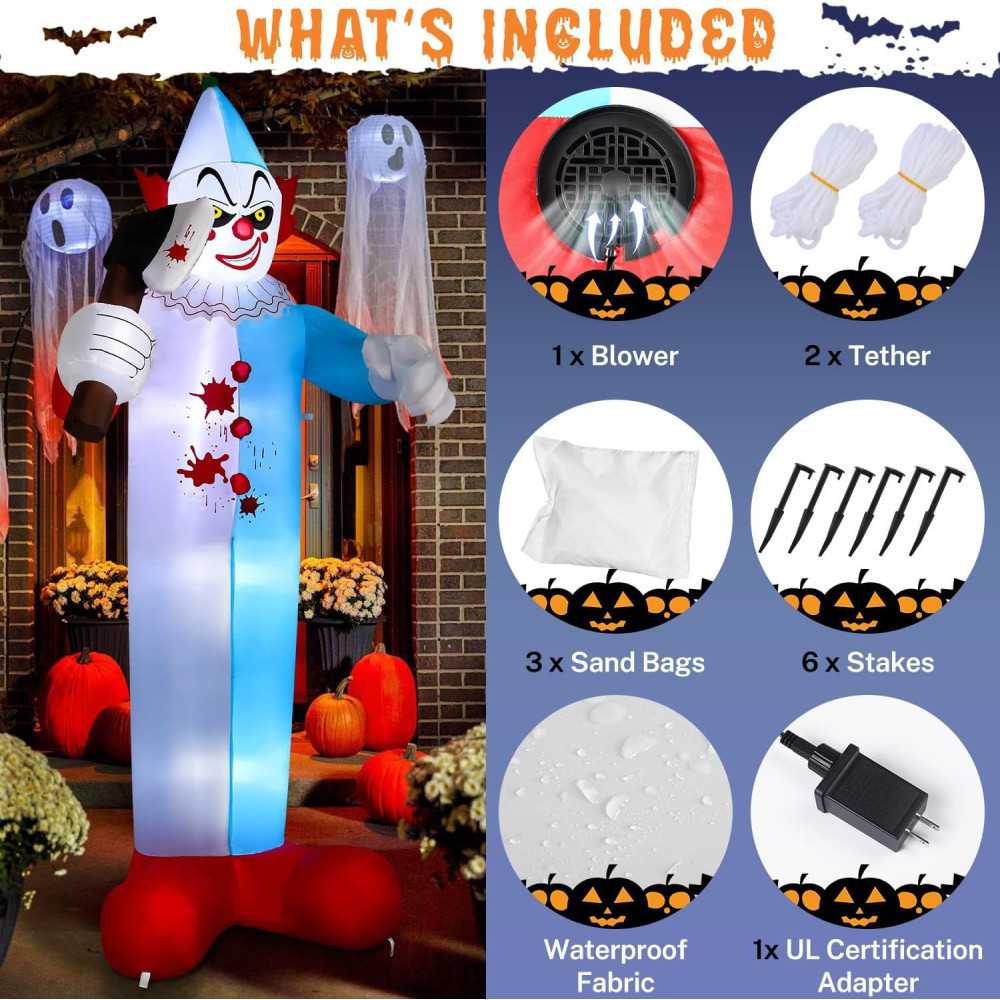 Inflatable w/ LED Lights Halloween Inflatable Decoration