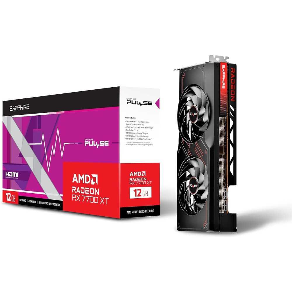 Pulse AMD Radeon RX 7700 XT Featuring AMD RDNA 3 Technology Graphics Card | TekChoice Electronics