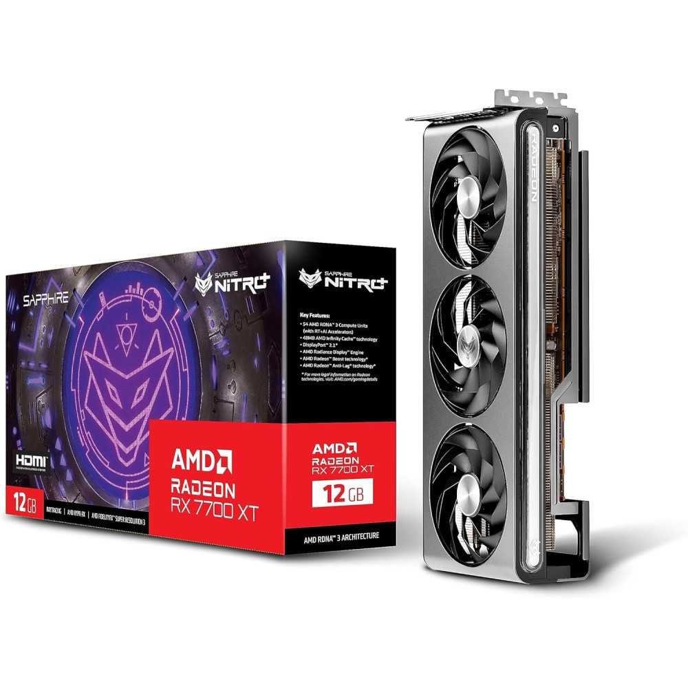 Nitro+ AMD Radeon RX 7700 XT with RDNA 3 Technology Graphics Card | TekChoice Electronics