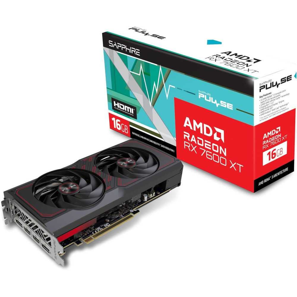 Pulse AMD Radeon RX 7600 XT Gaming Graphics Card with 16GB GDDR6 and AMD RDNA 3 Architecture | TekChoice Electronics