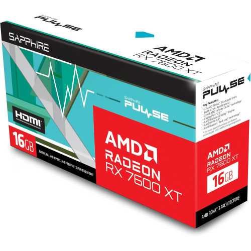 Pulse AMD Radeon RX 7600 XT Gaming Graphics Card with 16GB GDDR6 and AMD RDNA 3 Architecture | TekChoice Electronics