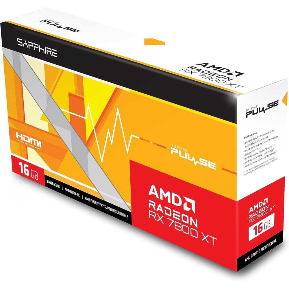 Pulse AMD Radeon RX 7800 XT Gaming Graphics Card with 16GB GDDR6 and AMD RDNA 3 Architecture | TekChoice Electronics