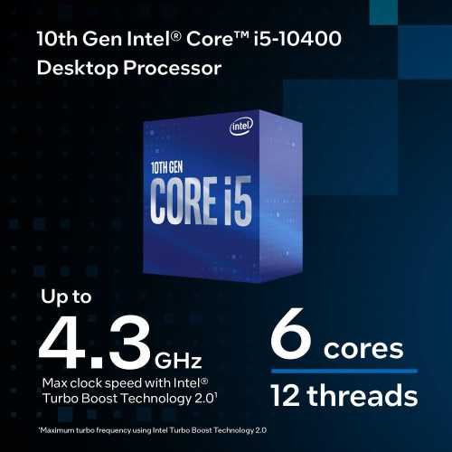 Intel Core i5-10400 - 6 Cores, 4.3 GHz Speed, and More | TekChoice Electronics