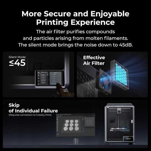 (2024) K1C 3D Printer - High-Speed, Clog-Free, and AI-Enhanced Printing | TekChoice Electronics