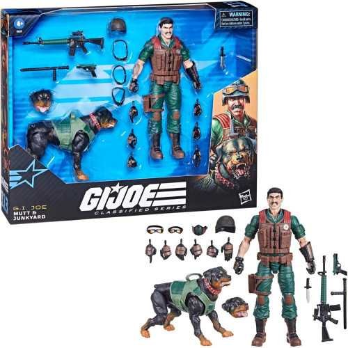 G.I. Joe Classified Series 113 Mutt & Junkyard Action Figure Set with 16 Accessories | TekChoice Electronics