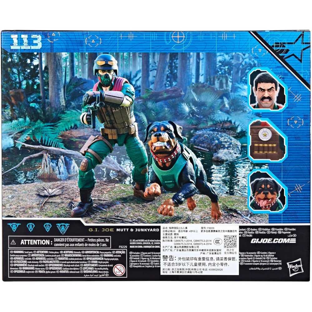 G.I. Joe Classified Series 113 Mutt & Junkyard Action Figure Set with 16 Accessories | TekChoice Electronics