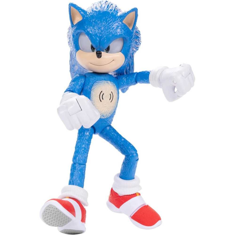 Sonic Figure with 30+ Iconic Phrases, Light-Up Features, and Movie Sounds | TekChoice Electronics