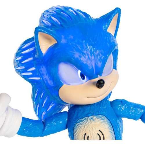 Sonic Figure with 30+ Iconic Phrases, Light-Up Features, and Movie Sounds | TekChoice Electronics