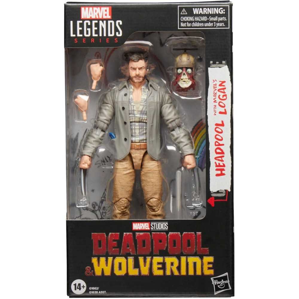 Marvel Legends Series Headpool, Logan, Deadpool & Wolverine 6-Inch Action Figure | TekChoice Electronics