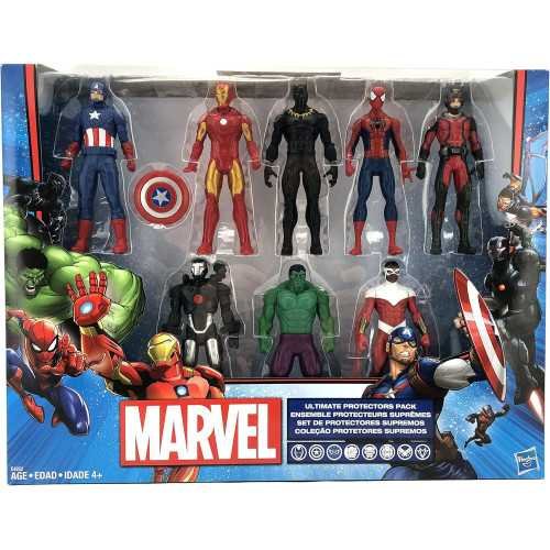 Marvel Avengers - Iron Man, Hulk, Black Panther, Captain America, Spider Man, Ant Man, War Machine & Falcon Action Figures | TekChoice Electronics