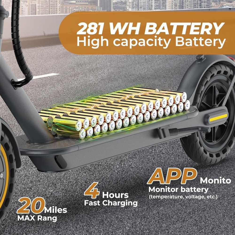 H7 Electric Scooter with Double Braking System and App Connectivity | TekChoice Electronics