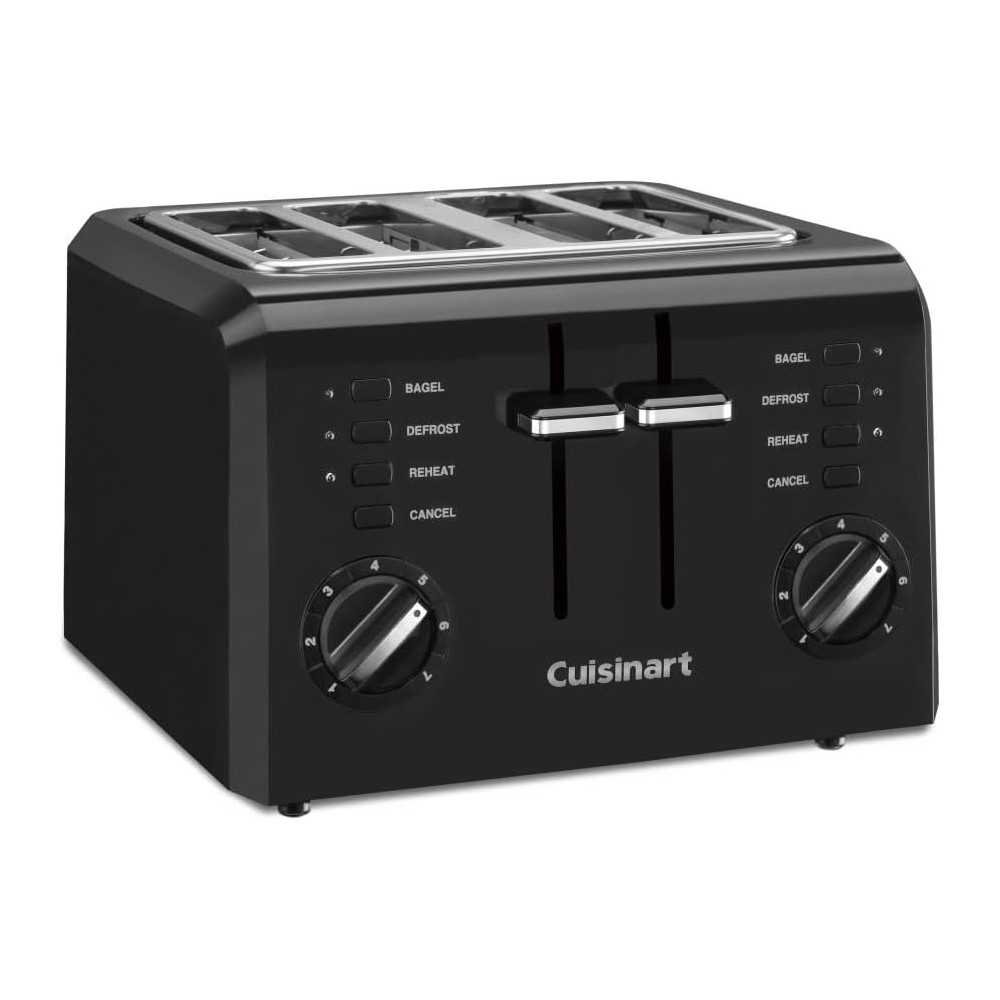 Cuisinart CPT-142BK 4-Slice Compact Plastic Toaster | TekChoice Electronics