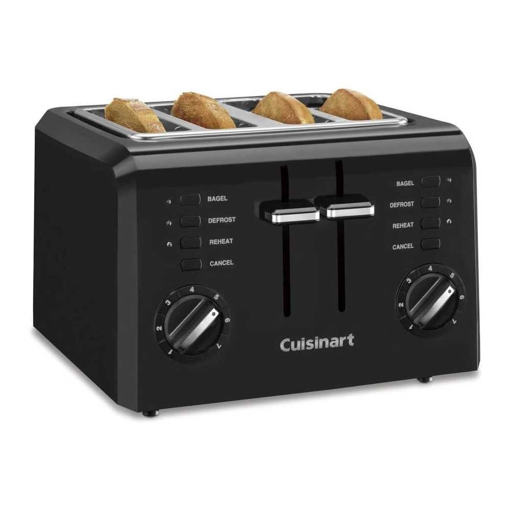 Cuisinart CPT-142BK 4-Slice Compact Plastic Toaster | TekChoice Electronics