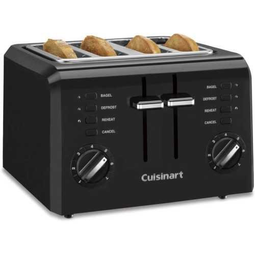 Cuisinart CPT-142BK 4-Slice Compact Plastic Toaster | TekChoice Electronics