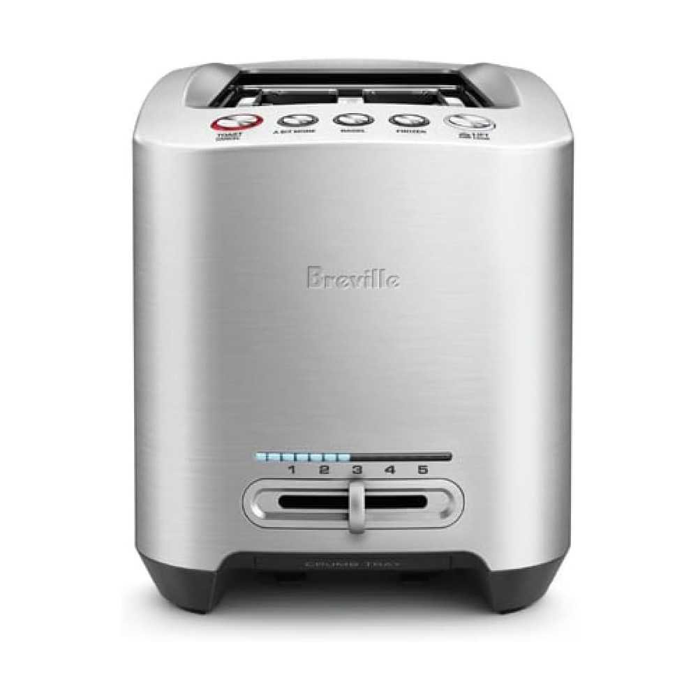 Smart 2 Slice Toaster in Brushed Aluminum | TekChoice Electronics