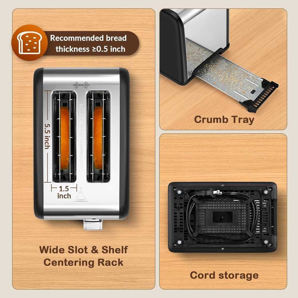 Stainless Steel Smart Toaster for All Your Bread Needs | TekChoice Electronics