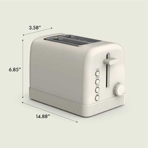 2 Slice Toaster with 6 Settings, Bagel Feature, and Auto Shut-off | TekChoice Electronics