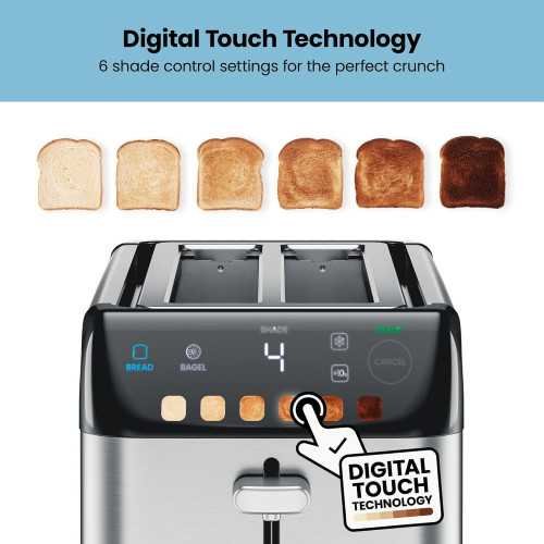 Smart Touch Digital Toaster with 6 Shade Settings | TekChoice Electronics